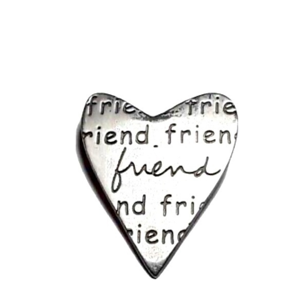 Sandra Magsamen Pewter Heart Booch